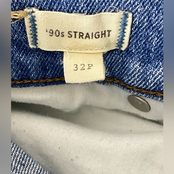 Madewell The Petite '90s Straight Jean in Enmore Wash Sz 32P - Picture 12 of 16